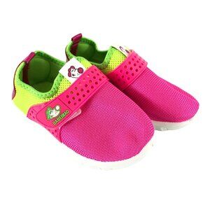 Babeimao Girls Water Shoes Sneakers Mesh Fabric Pink Green Size 32 US 1